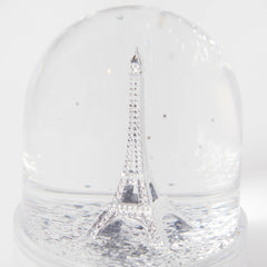Paris Snow Globe - Eiffel Tower - Silver