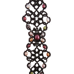 Lace Black Bracelet by French Designer Lorina