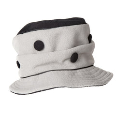 Piccadilly Gray/Black Polka Dot Hat By French Designer TurboWear