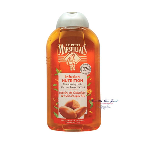 Le Petit Marseillais Organic Shampoo - Infusion Nutrition - Calendula and Argan Oil
