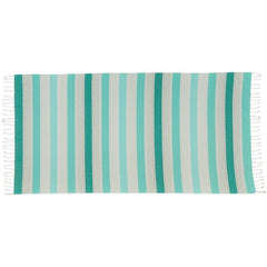 Fouta Towel/Throw - Large - Aqua Stripes