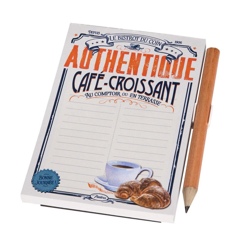Magnetic Memo Notepad - Café – Croissant