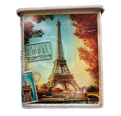 Decorative Square High Tin Box - Paris