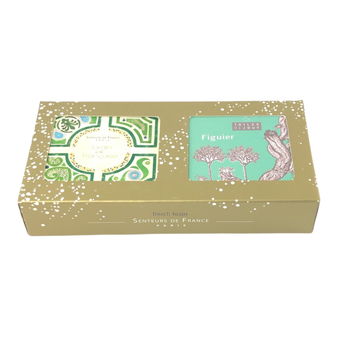 French Soap Gift Box  - Herbe Fraiche & Figue - Senteurs de France