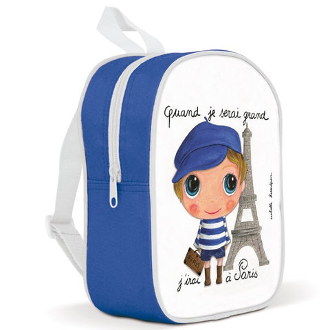 Kids backpack - I will go to Paris
