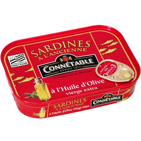 Old Fashioned Sardines in Extra Virgin Olive Oil - Connétable